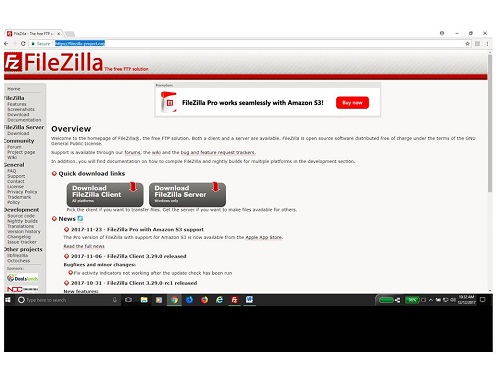 Filezilla FTP